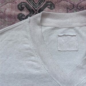 Aerie Cream V-Neck Sweater